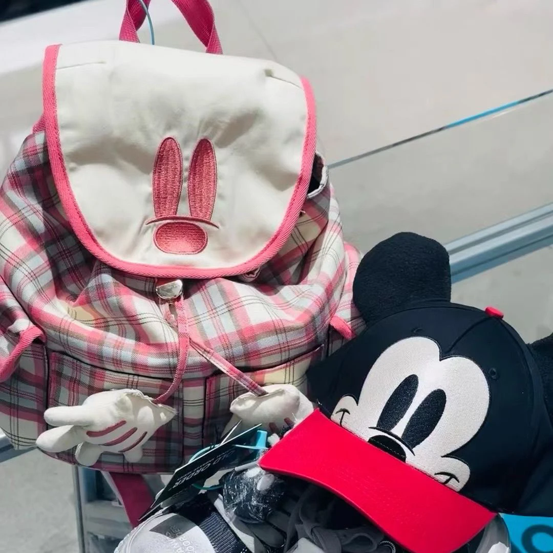 Disney cute sweet girl backpack cartoon boys casual bags Mickey Mouse backpacks