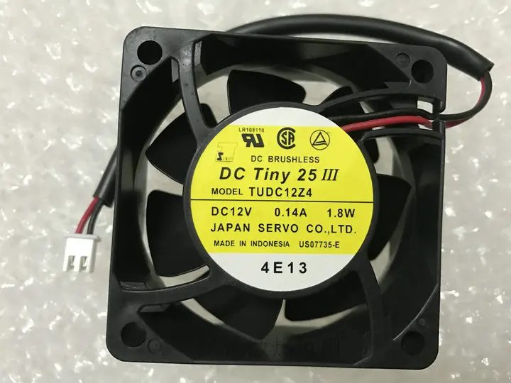 Freight free SEVO 6025 TUDC12Z4 DC12V 0.14A 1.8W 6CM 60 * 25MM axial fan