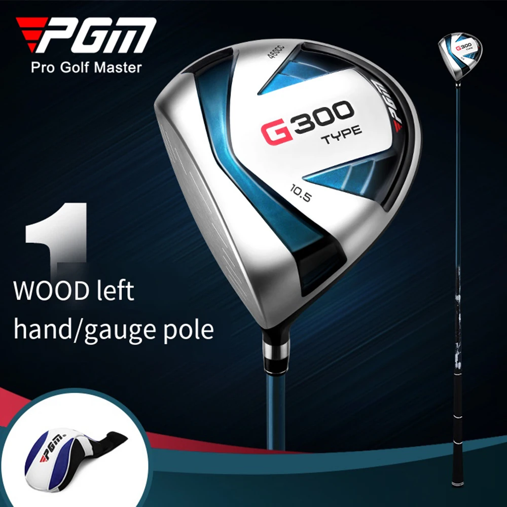 PGM Golf Club Men Left Hand Ultra Light High Rebound No.1 Wood Loft 10.5 Titanium Alloy Golf Driver S/R Grade Black and Blue