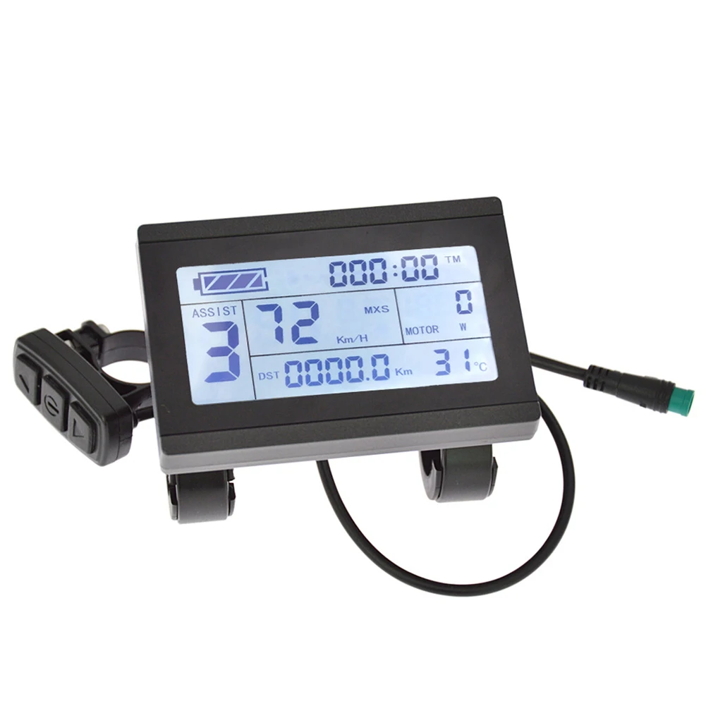 User Friendly For KT LCD3 Display Screen for 24V 36V 48V For KT Series Controllers Black LCD for Electric Bicycle