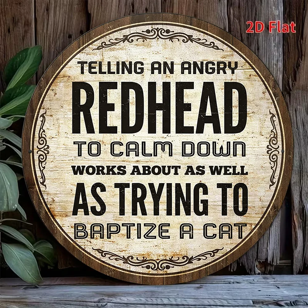 2D Flat Vintage Decorative Plaque With Quote 