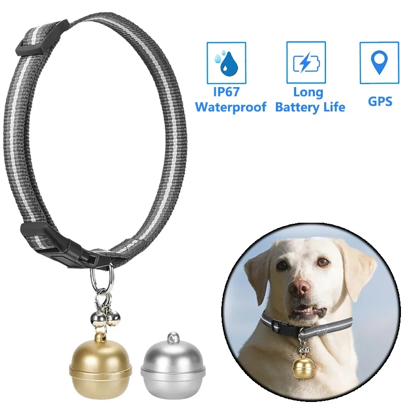 Imagem -02 - Smart Pet Bell Localizador Gps Dog Cat Dispositivo Anti-perdido Ip67 Impermeável Colar Eletrônico de Posicionamento de Cerca