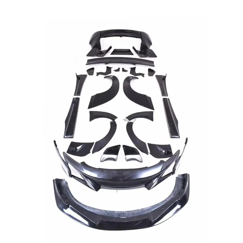 Update to LB Style Wide Body Kit Front Bumper Rear Bumper Spoiler Side Skirt for 650S Car Accessories Auto Parts