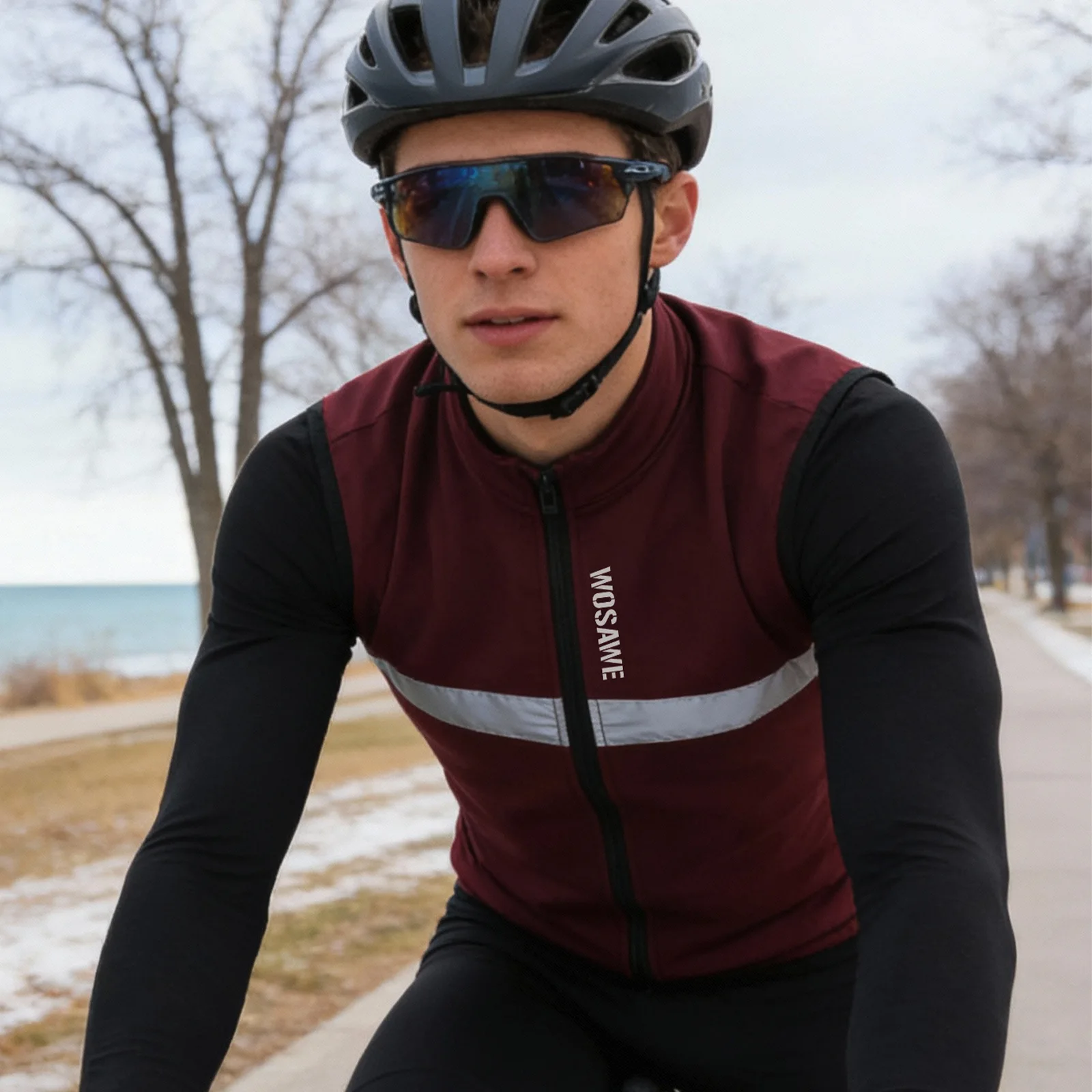 WOSAWE Men Cycling Vest Winter - огляд і ціна Reflective Vest Cycling