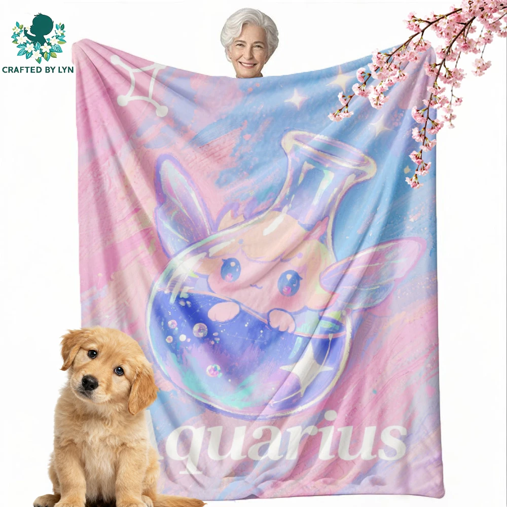 

Flowers,Animal,Constellation| Flannel | Room Decor Blanket, Camping Stuff,Festive Gift Selectio | Soft and delicate | Keep warm