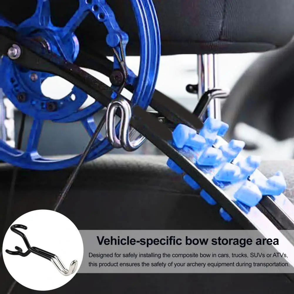 Secure Vehicle Bow Storage Bow Buddy Vehicle Bow Holder Buddy Car Headrest Holder Vehicle-mounted Archery Rack for Trucks