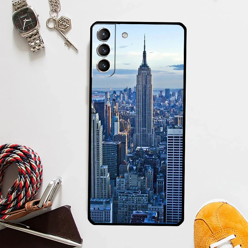 New York City Case For Samsung Galaxy S24 Ultra S23 S22 S21 S20 Plus Note 10 Note 20 S9 S10 S21 FE Cover