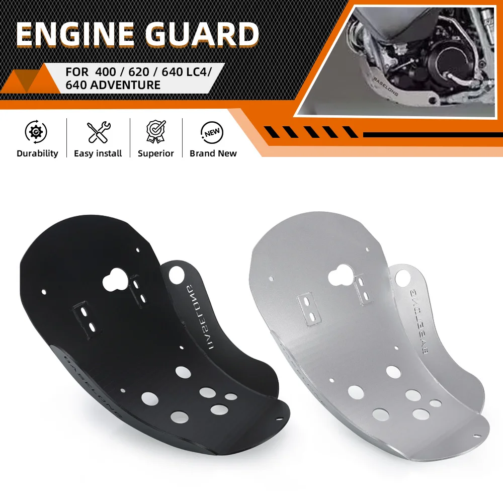 Motorcycle Accessories Skid Plate Bash Frame Guard Protection Cover For KTM 400 620 640 LC4 1997-2005 2006 2007 640 Adventure /R