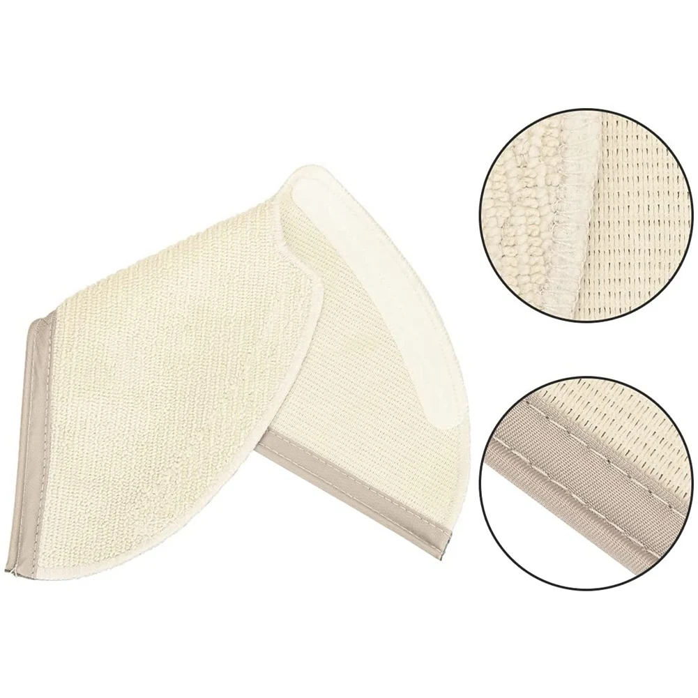 وسادات قماش ممسحة من المايكروفايبر لـ Xiaomi Roborock ، قطع غيار المكنسة الكهربائية ، S5 MAX ، S5 ، S50 ، S51 ، S55 ، S6 ، S6 ، نقية ، 8 عبوات