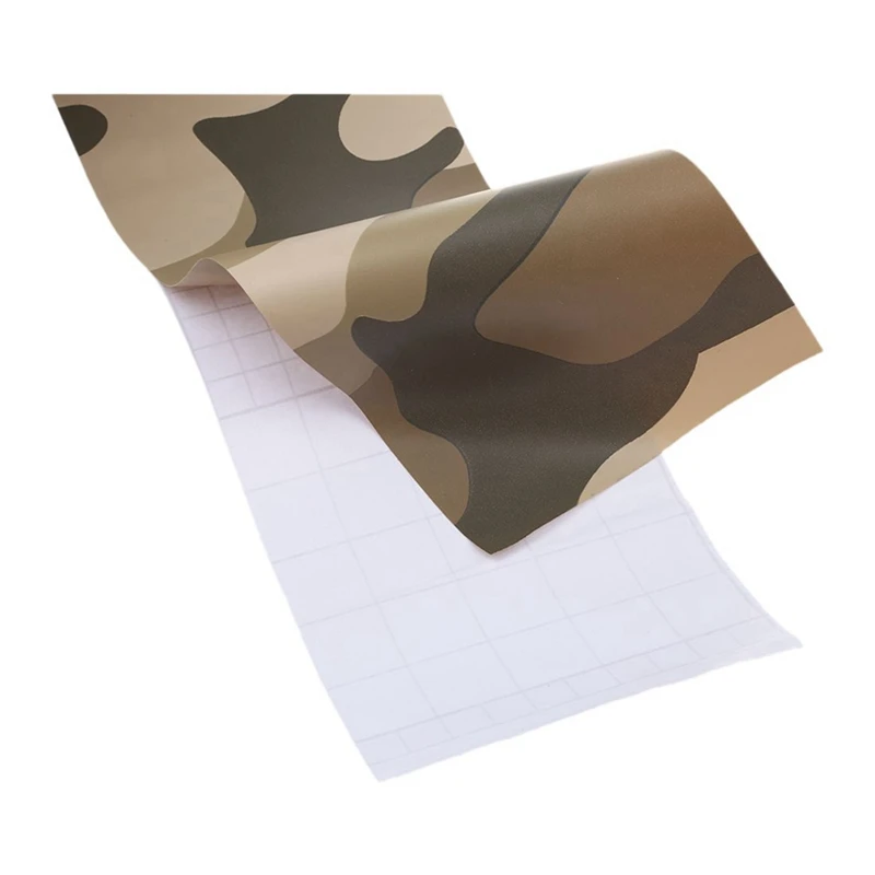 3 Roll Camo Car Sticker Carbon Fiber Motorcycle PVC Vinyl Army Sticker CAMO Woodland Sticker Yellow Camouflage 152X10cm