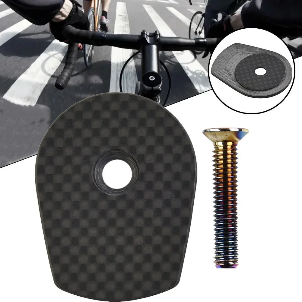 Sturdy Carbon Fiber Headset Stem Top Cap Perfect Fit for H31 H11 H36 Integrated Handlebars Sun Cover for Extra Protection