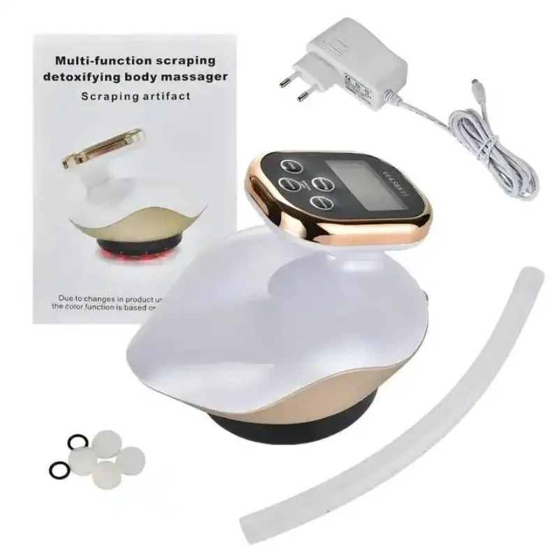 Mini Portable Rechargeable Therapy Smart Electric Cupping Heating Vibration Massage Gua Sha  Massager Machine