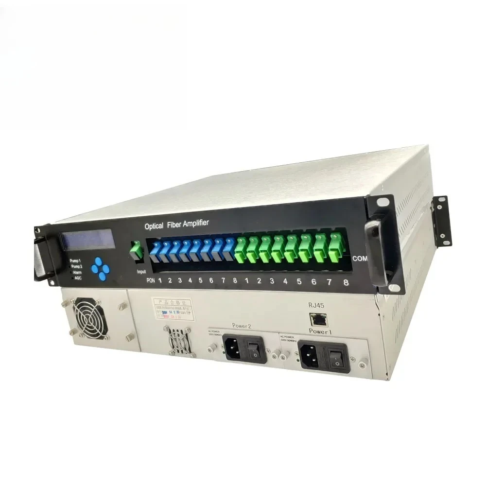 โรงงานขายรับประกัน 3 ปี -3~10dbm อินพุต 1550Nm Catv ใยแก้วนำแสง Ftth Wdm 8 พอร์ต 23 DBM Edfa ทีวีเคเบิล เครื่องขยายสัญญาณแสง