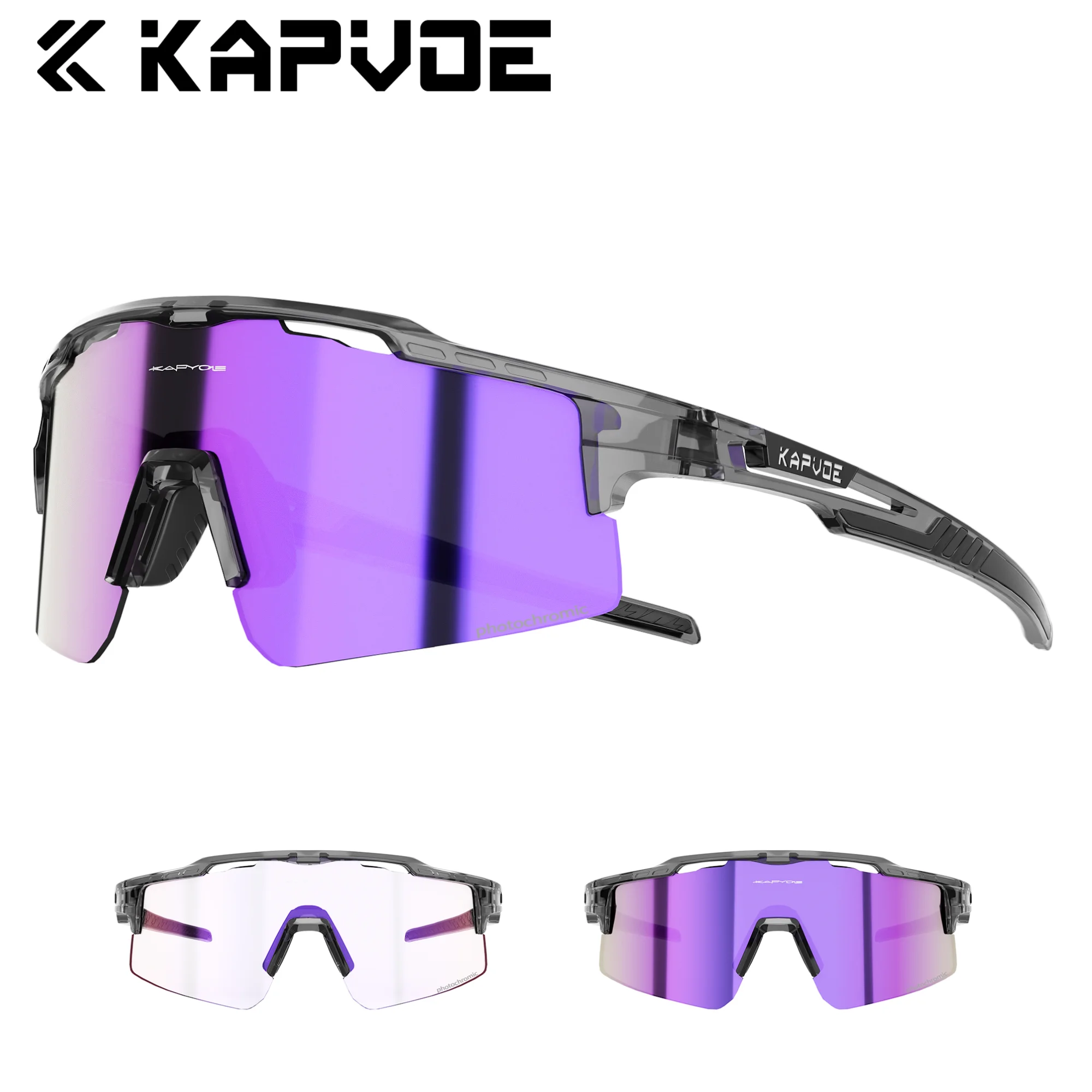 KAPVOE Photochrome Radfahren Sonnenbrille Frauen Nacht Radfahren Gläser männer Sonnenbrille Männer Bike Sport Outdoor UV400 Fahrrad Brille