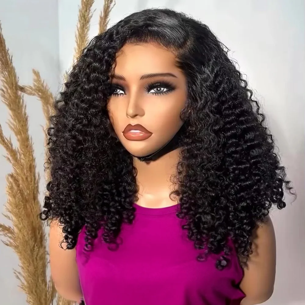 Brazilian Glueless Wig Human Hair Ready To Wear 13x4 HD Lace Wig Deep Wave Bob Glueless Wigs Human Hair Lace Frontal Wig 180%