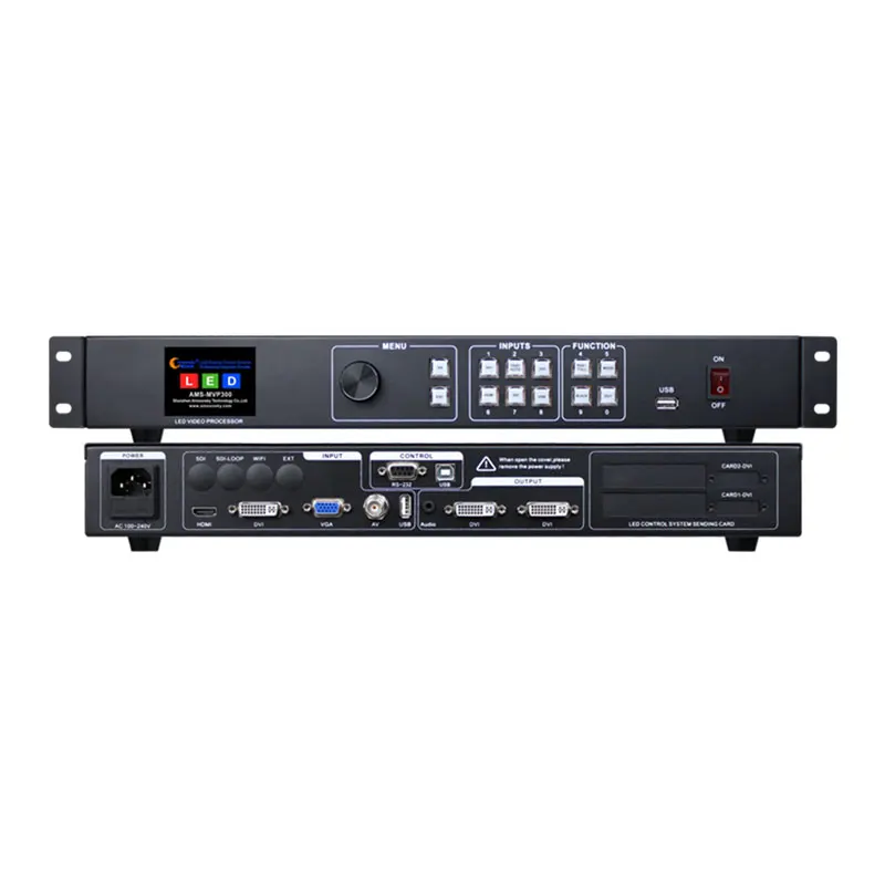 LED-videoprocessor MVP300 DVI-wandschermen Splicer AI-systeem Parkeren Multimedia Adverteren Display Videoprocessor