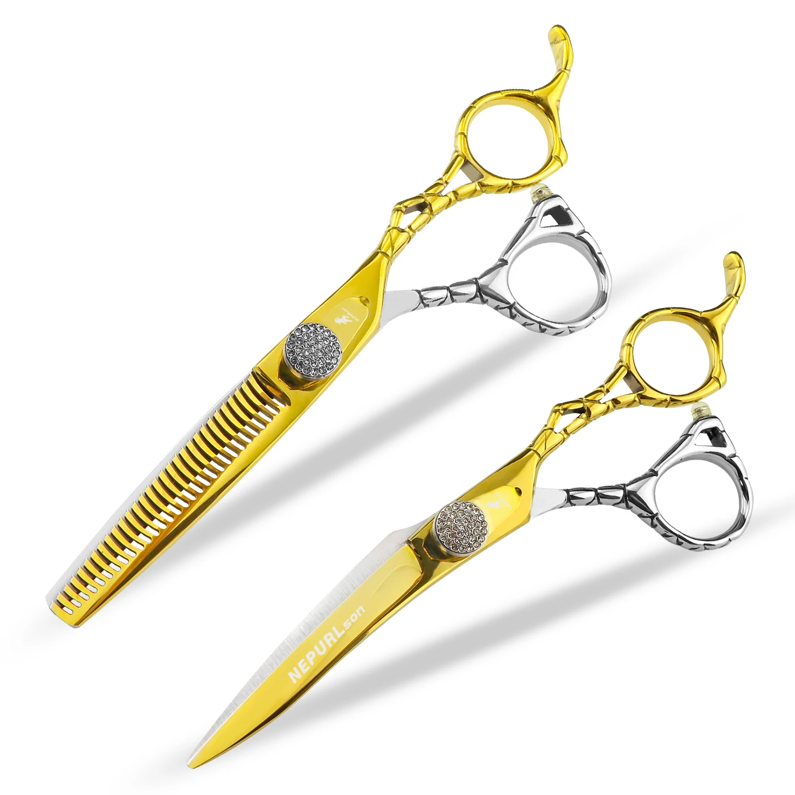 NEPURLSON Hair Scissors VG10 Steel, 6.0inch Hand Made Sharp Scissors Cutting Scissors Hairdressing Shears Barber Scissors