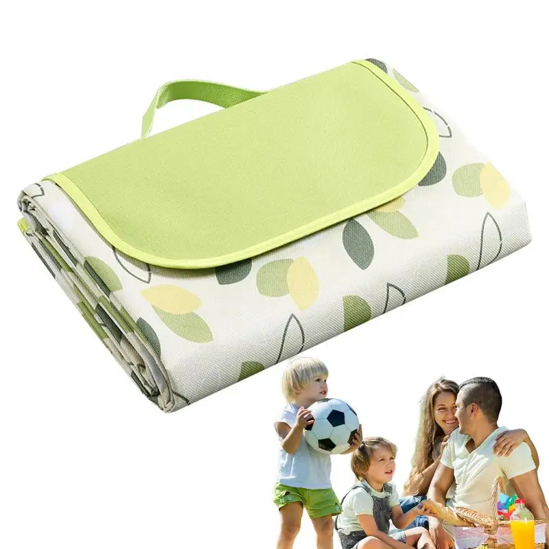 Foldable Picnic Mat Portable Camping Picnic Pad Waterproof Oxford Cloth Picnic Lightweight Blanket Camping Sleeping Pad