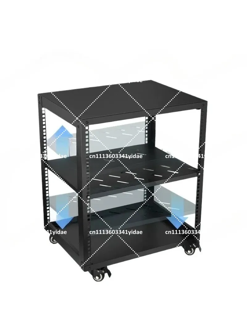 Open Frame Server Rack 12U 16U 20U Floor or Wall Mount, Adjustable Depth for Home Office