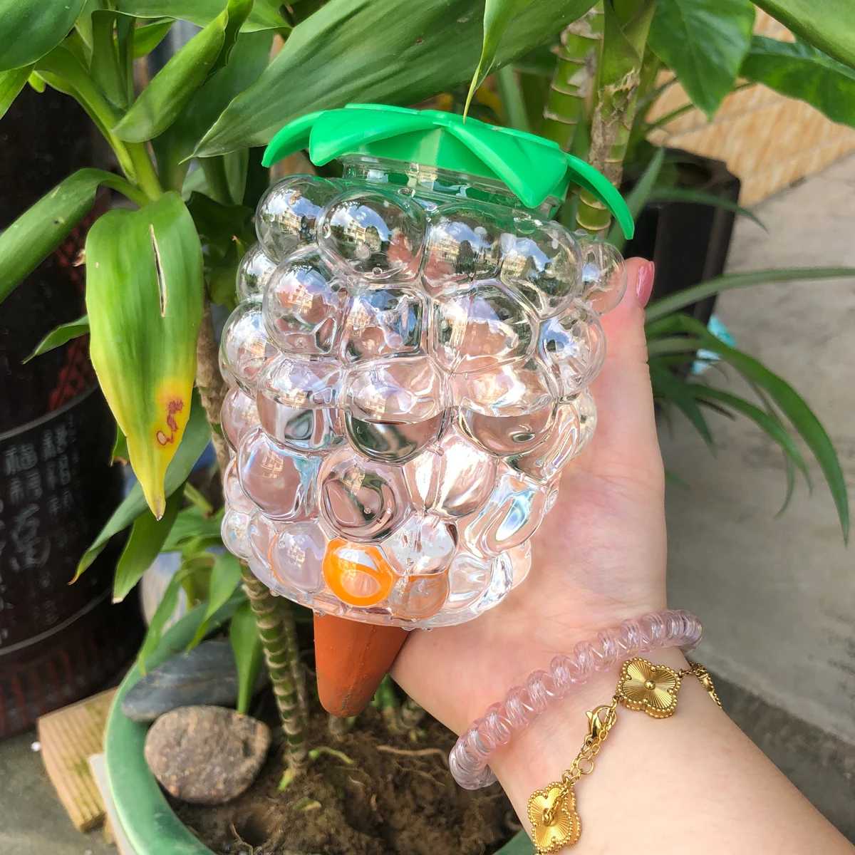 1 قطعة جهاز سقي النباتات الأوتوماتيكي نظام الري بالتنقيط أدوات الري الذاتي لوازم المياه الزهرية #3