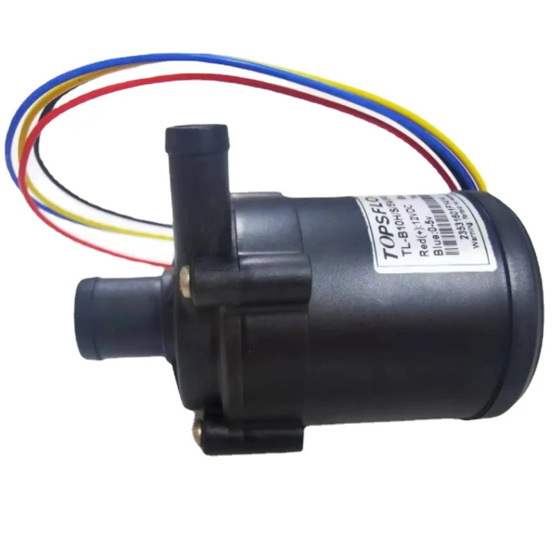 TOPSFLO DC 12V Small Mini Brushless Water Pump Submersible Impeller Centrifugal Pump Large Flow Support PWM Speed Regulation