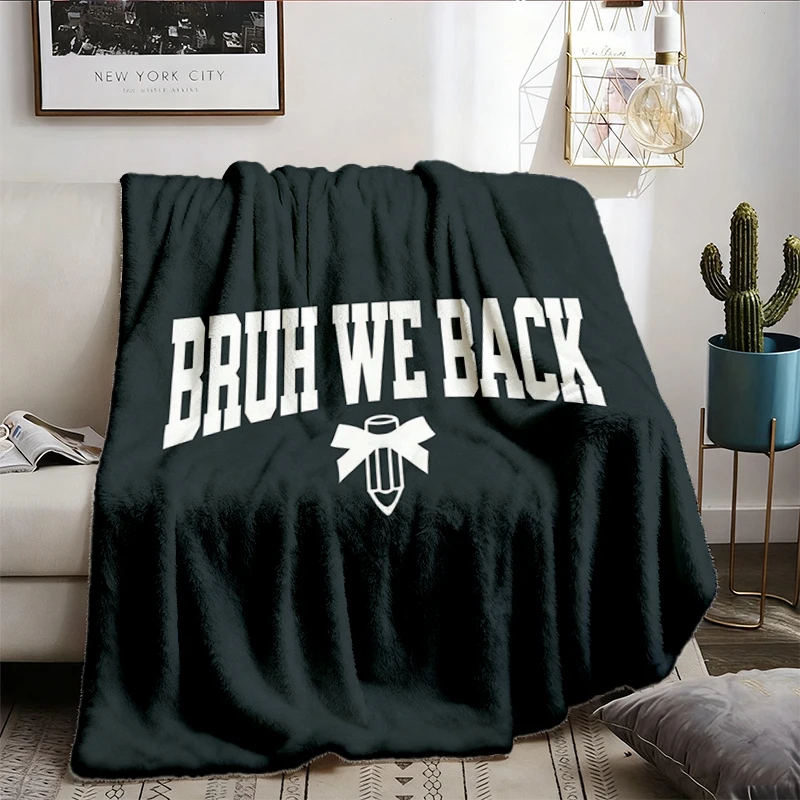First Day Of School Teacher Flannel Blanket, Back To School Comfort Flannel Throw For Teachers