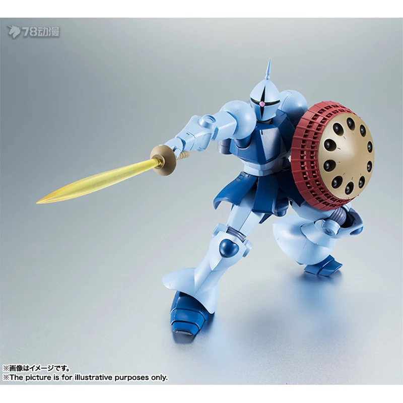 In Stock BANDAI Original GUNDAM ROBOT Series GYAN The Robot Spirits Anime Action Figure Model Toys desktop ornament Gifts view 5