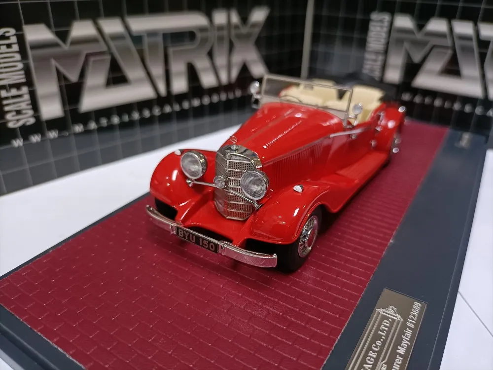 Matrix 1:43 500K Tourer Mayfair 1934 Red Vintage Car Simulation Limited Edition Resin Metal Static Car Model Toy Gift