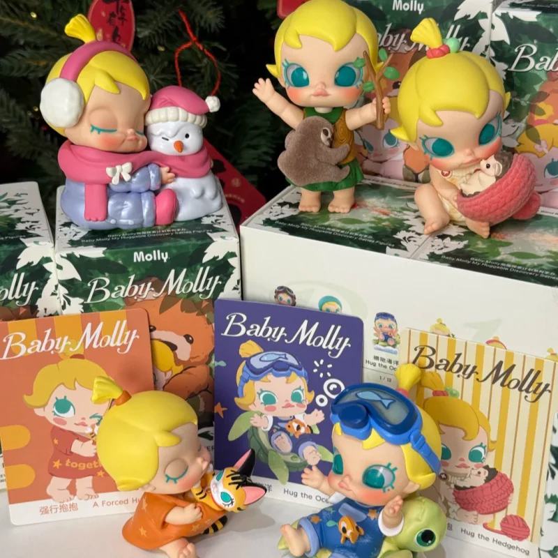 New Genuine Baby Molly My Huggable Discovery Series Blind Box Kawaii Molly Mystery Box Trendy Toys Collections Models As Gifts