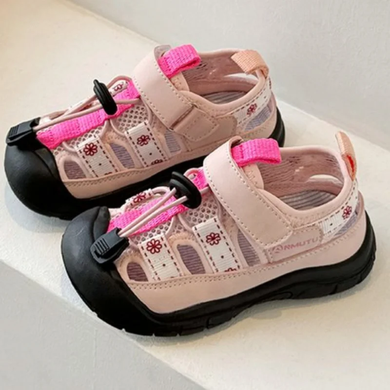 

Summer Sport Sandals For Children Hollow Out Breathable Teenager Kid's Sneakers Anti-slippery Trend Fashion Girl's Sandal