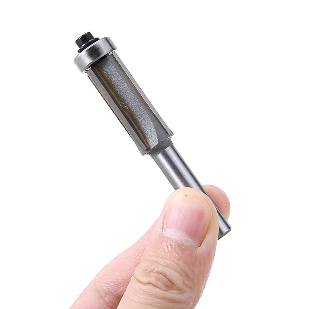 Punta per fresa a filo con motivo gambo da 8 mm con doppio cuscinetto per fresa per la lavorazione del legno Costruzione in lega di carburo e acciaio