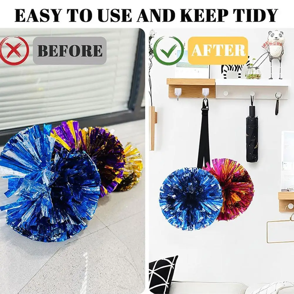 Cheerleader Pom Poms Holder Strap Webbing with Sturdy Buckle for Backpack Cheer Easy to Use for Cheer Backpack for Ceremony T7I4