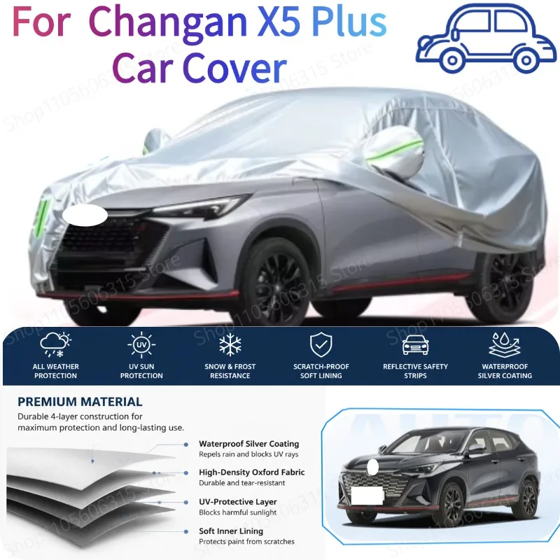 2023-2026 For Changan X5 Plus Full Car Cover Sunproof Rainproof Dustproof Heat Insulation Anti-scratch Vehicle Protection Cov