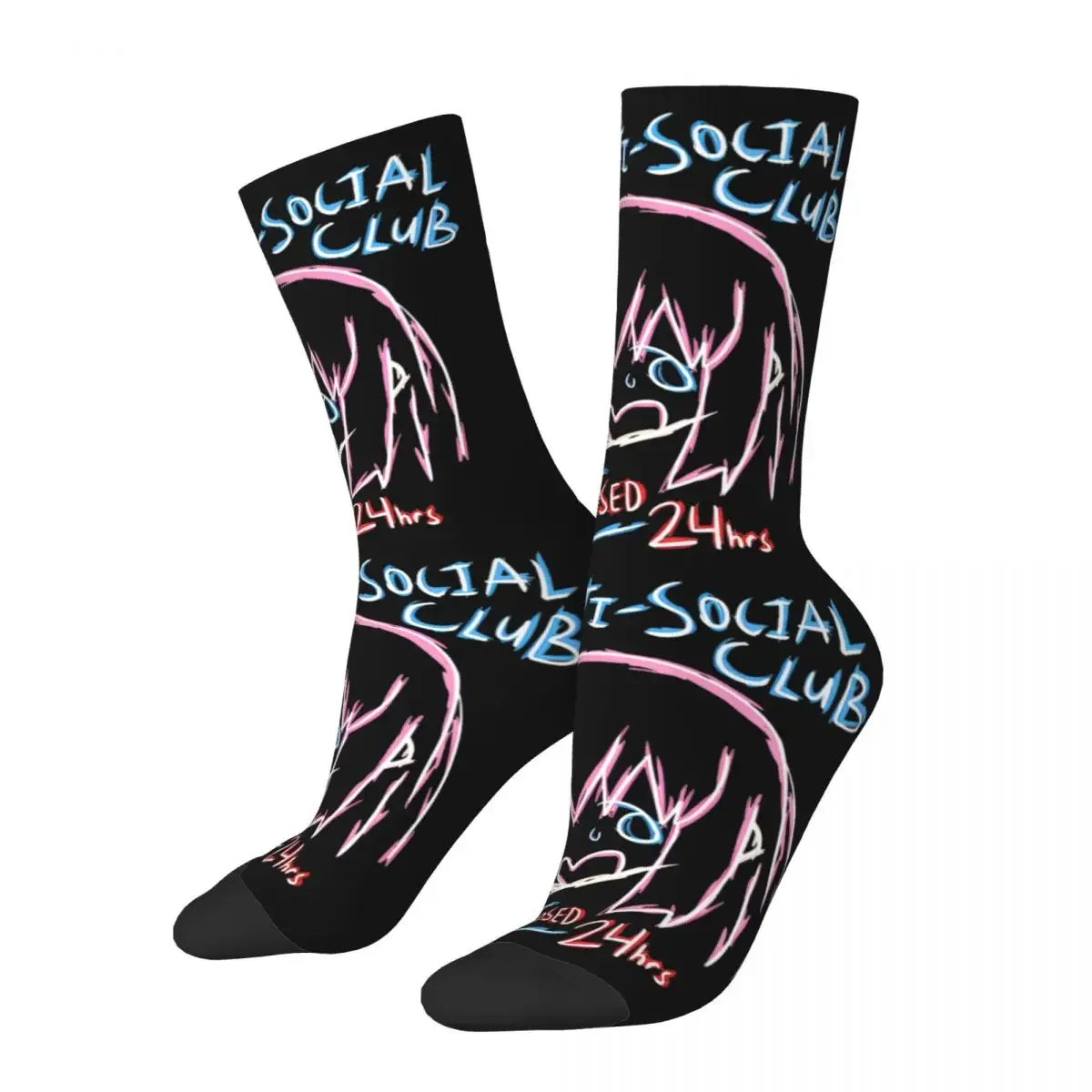 Autumn Winter Retro Women Men Bocchi Club Music Band Anime Socks Breathable Basketball Socks