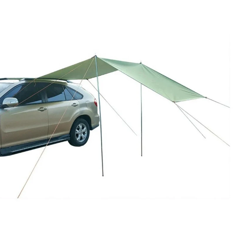 Multifunctional Portable Side Awning Canopy Tent, 300*200cm Anti-UV Sun & Rain Shelter, Universal Vehicle Outdoor Camping Access