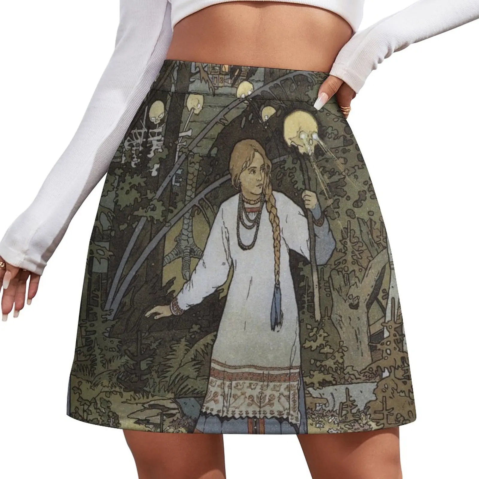Vasilisa the Beautiful - Tales of Baba Yaga Mini Skirt korean style Women's dress micro mini skirt extreme mini denim skirt