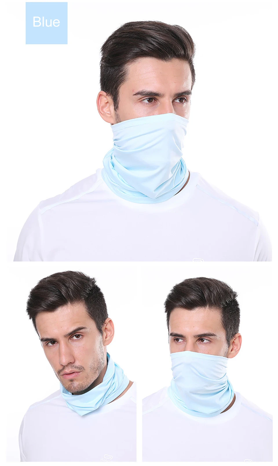 GTUBIKE Eisseiden-Bandana, atmungsaktiver UV-Schutz, Wandern, Gesichtsmaske, Outdoor-Sport, Sonnenschutz, Angeln, Gesichtsbedeckung, Schal – Detail 25