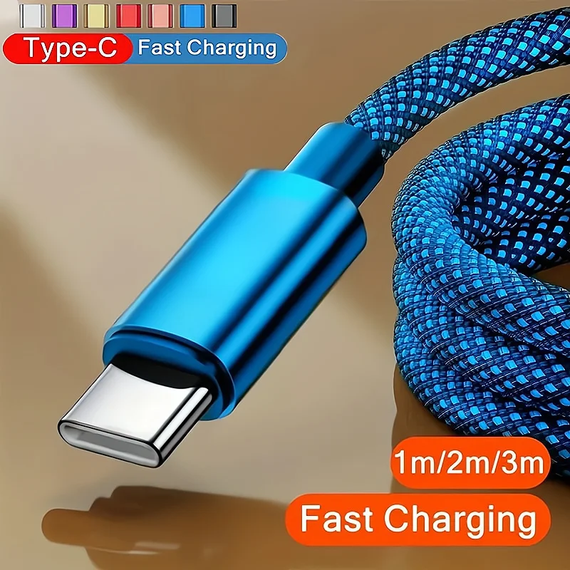 AUNEN High-Speed USB Type-C Fast Charging Cable For Android Phones - Compatible With Samsung, Redmi, OnePlus, And Xiaomi