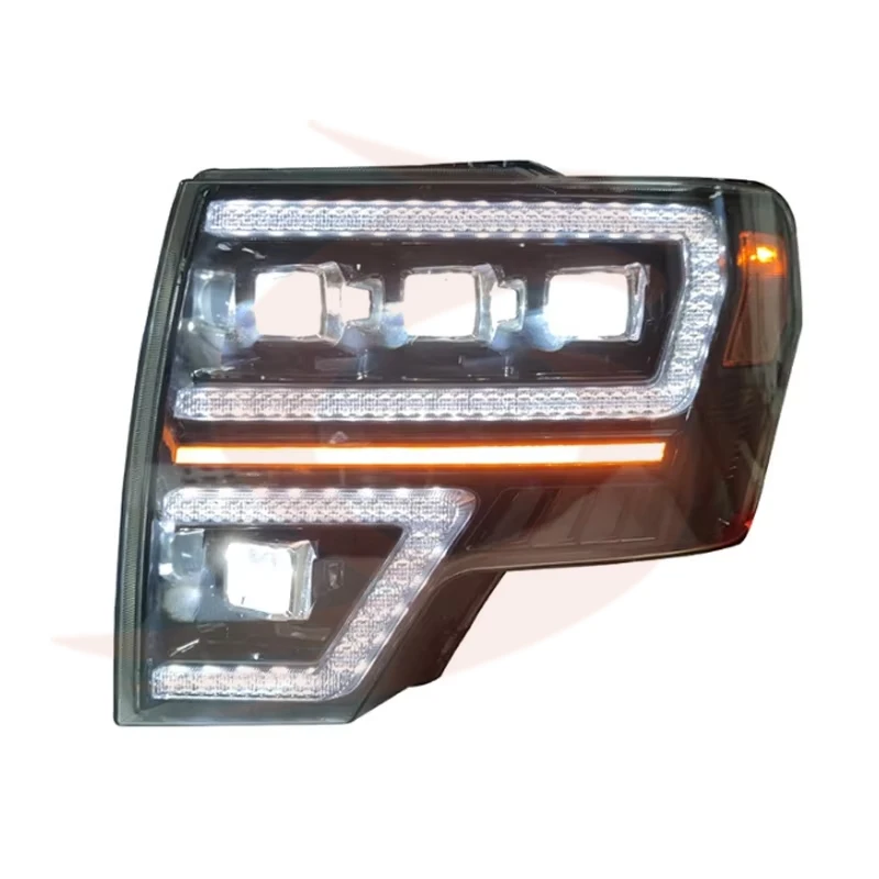 

Suitable For Ford Ranger 08-14 F150 Headlight Assembly 6.2 Matrix Led Headlight Daytime Running Light Running Water Steering