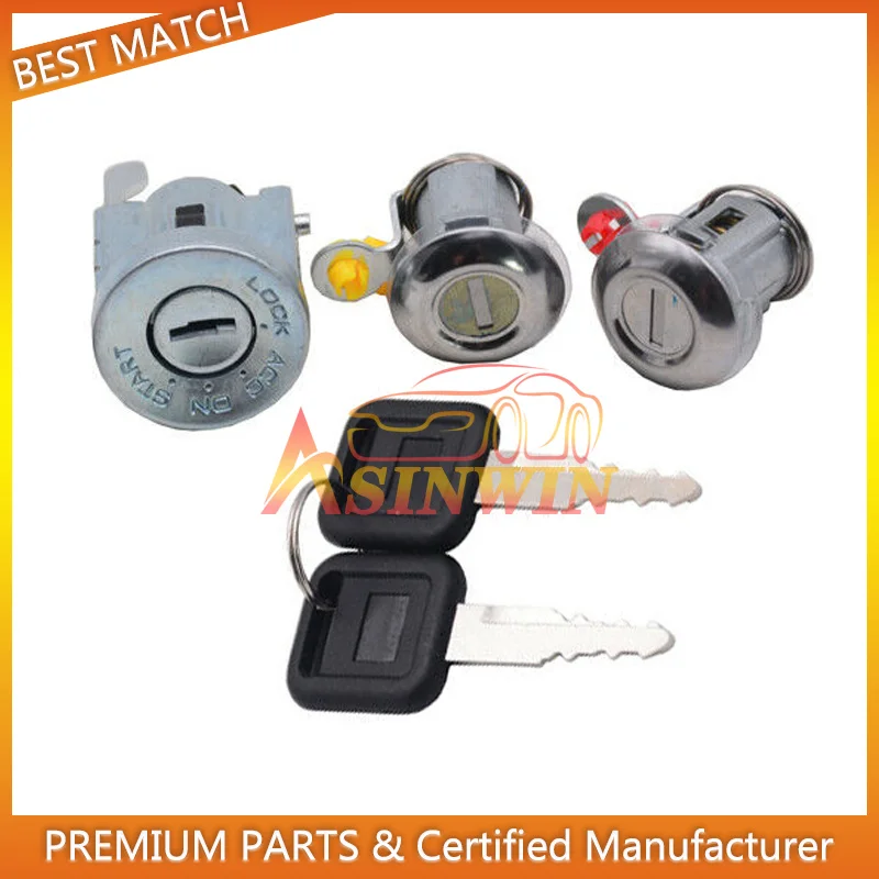 New Car Door Lock ignition lock Cylinder Key Set For Isuzu NPR NQR NKR ELF 1994-2007 8-97035-293-0