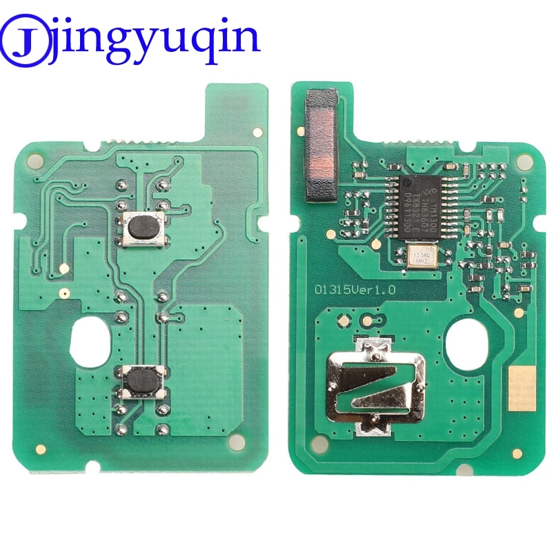 Jingyuqin 10ps klucz zdalny 2/3 przycisk 434MHZ z 4A PCF7961M Chip dla renault sandero dacia logan
