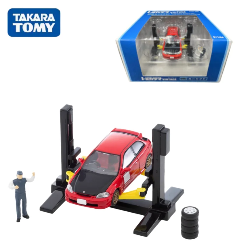 TAKARA TOMY TOMICA-Voiture Snap 06b Honda Civic, 1:64 TLV Car Lift, Alliage, Arbre de compression, Modèle de chaise, Décoration pour adulte, Jouet pour garçon