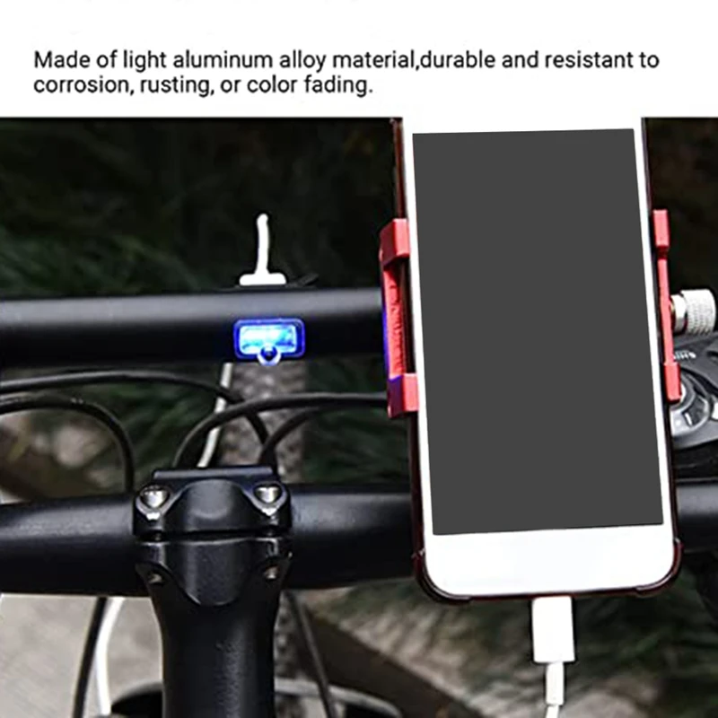 USB Rechargeable Bicycle Handlebar Extender Accessory 7.8 Inches (About 20.0 Cm) Built-In 4000 Mah Bicycle Phone Charger