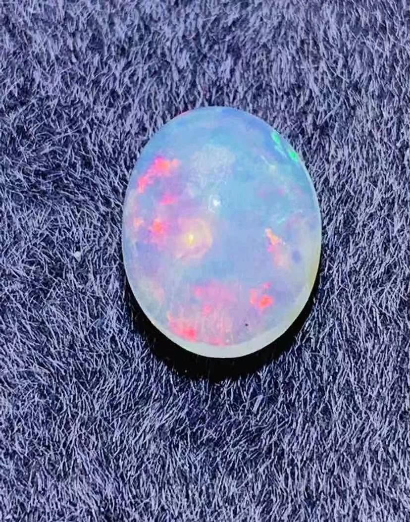 1pcs/lot Natural oval Opal ring surface bare stone can be inlaid ring pendant earrings