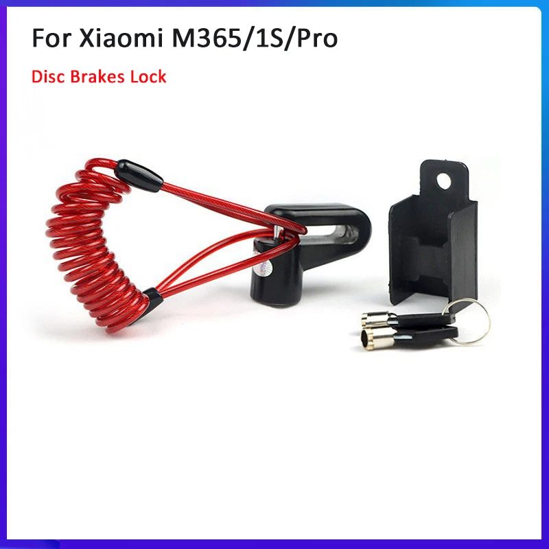 Universal Electric Scooter Antitheft Disc Brakes Locker Steel Wire for Xiaomi M365 1S Pro 2 3 4 Replacement Motorcycle Bicycle