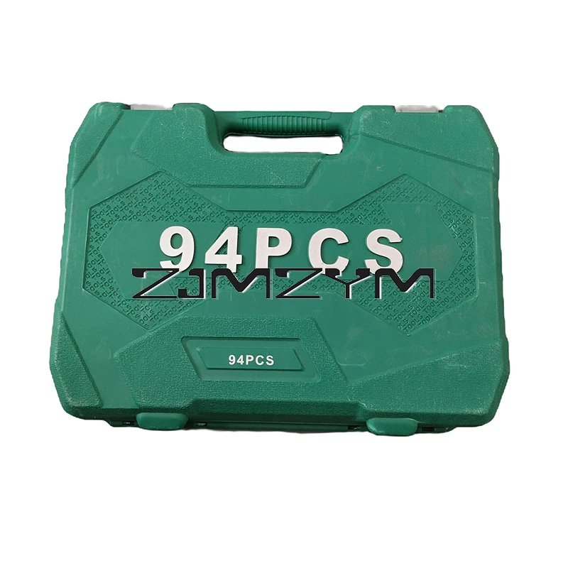94Pcs/Sets Auto Repair Tool Kit Socket Ratchet Wrench Set Repair Car And Motorcycle Toolbox