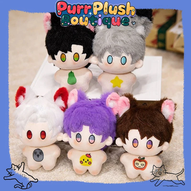 

10cm Doll Boutique Game Love And Deepspace Plush Toy Rafayel Xavier Zayne Caleb Sylus Animal Ear Mini Body Cosplay Keychain Gift