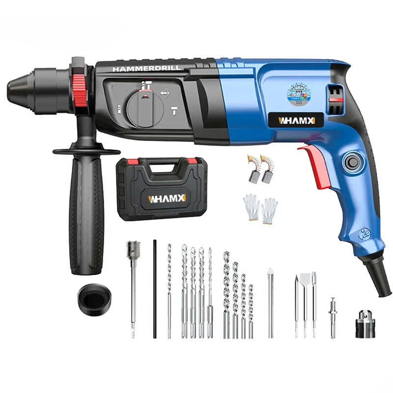 

#Three Functions Of Electric Hammer Electric Drill Electric Pick Cordless Rotary Hammer Drill Machine