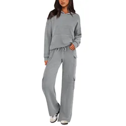 Hoodie Sets To Dress Woman Tracksuit Suits Fall Outfits Women Sets Baggy Pants Clothing Long Sleeve Sportswear