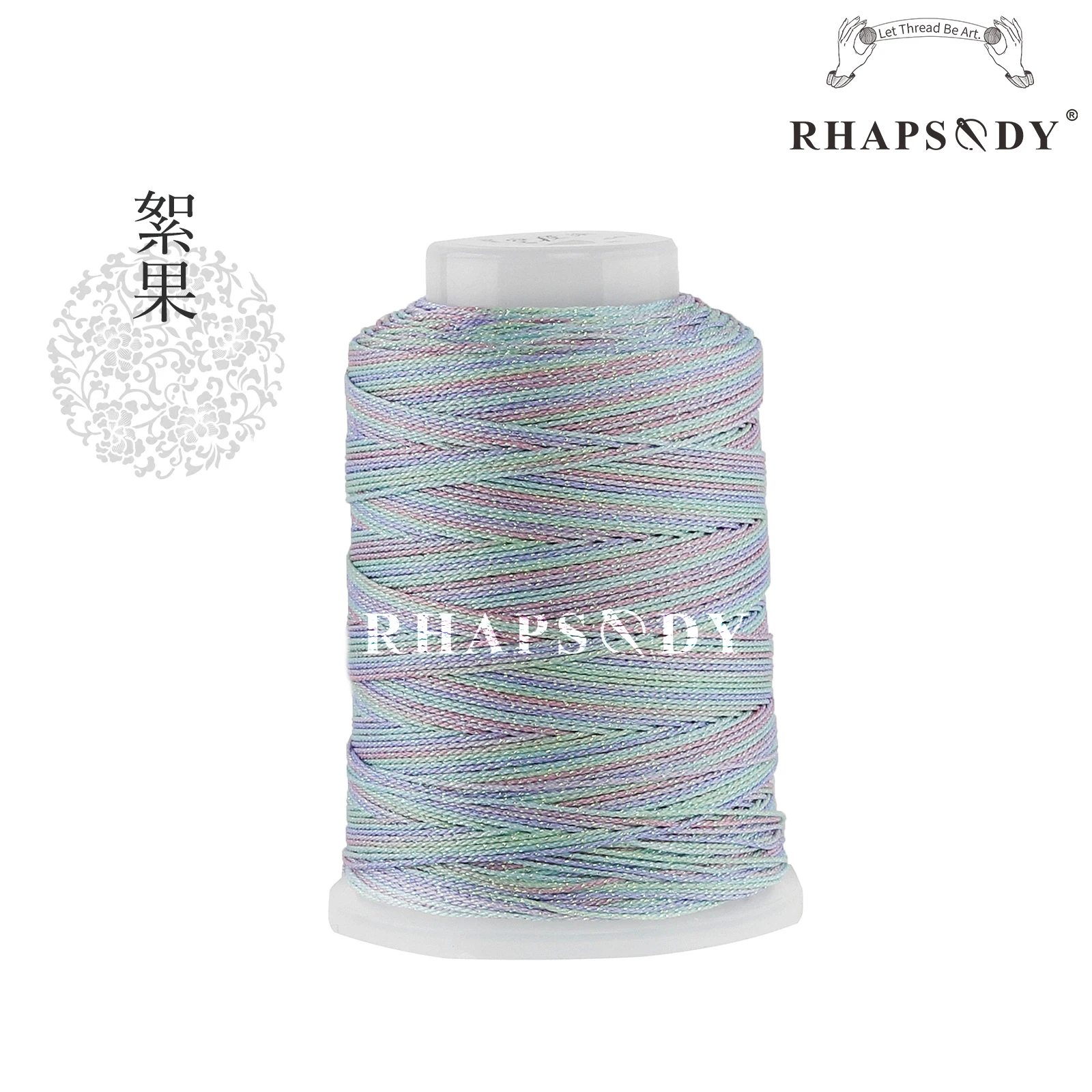 Rhapsody Glitzer-Metallic-Polyesterfaden, 6 Fäden, 29, gemischte Farben, zum Nähen, für DIY-Projekte, zum Weben, für Freundschaftsbänder und zum Zopfen. – Detail 21